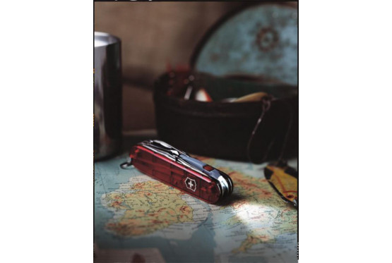 0.9033 - ATLAS RED - COUTEAU SUISSE MATE 10 PIECES TB 11.1CM