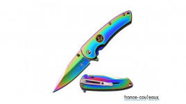 Couteau pliant arc en ciel MTech rainbow