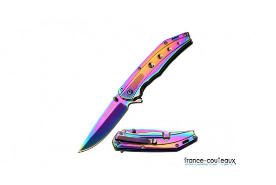 Rasoir coupe-chou manche bois foncé