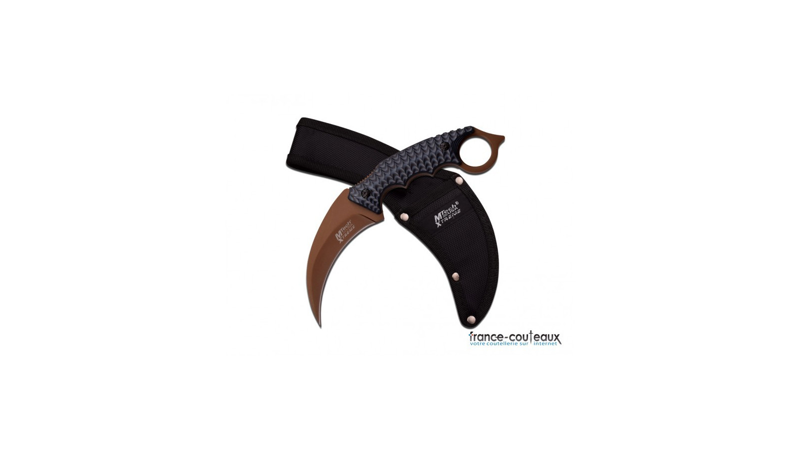 Couteau de lancer Herbertz noir et inox - 21.5cm