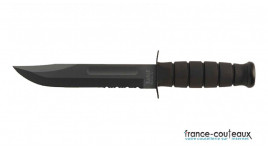 Poignard Kabar 1214 noir lame mixte 178 mm