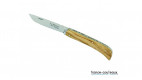Couteau pliant de poche Le Mineur R.David avec manche en olivier