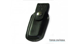 Fourreau BOKER en cuir - noir - bouton pression - BOK090070