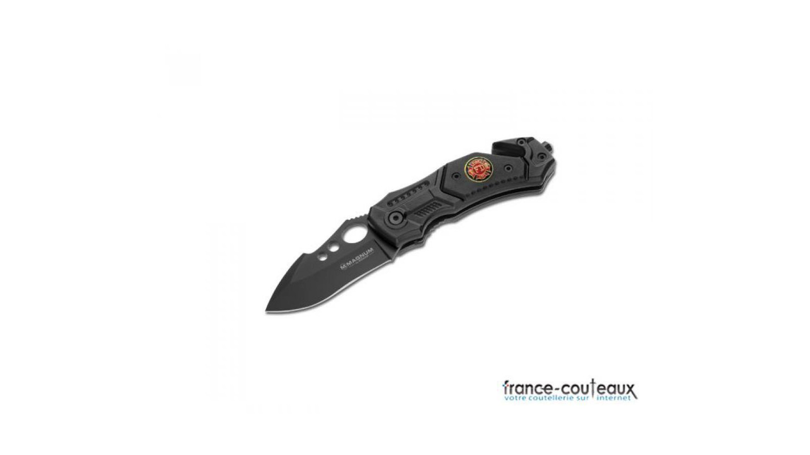 Mini couteau Fire Dept - noir - petit modèle - Magnum - 01RY409