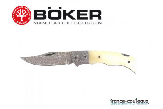 Couteau damas boker magnum Damascus Bone.