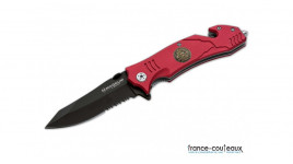 Couteau pliant Böker Fire fighter US red lame noire