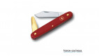 Couteau d'horticulteur greffoir Victorinox rouge ecoline avec spatule cuivrée
