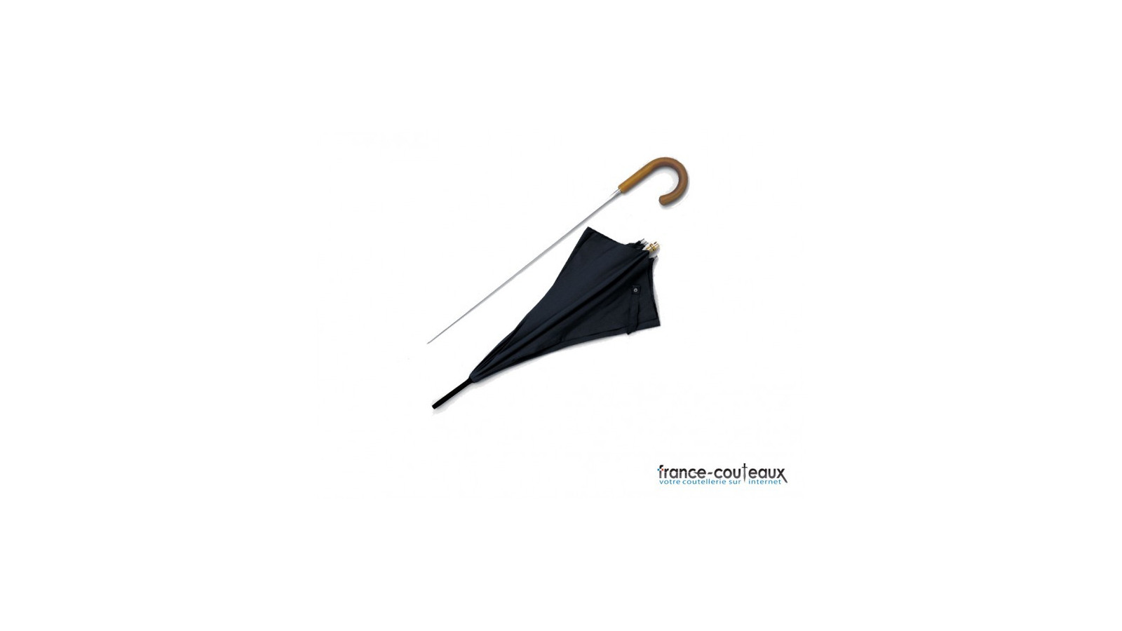 Parapluie de défense canne épée noir