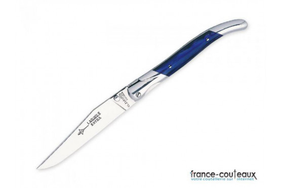 Couteau pliant Laguiole G. David acrylique Bleu