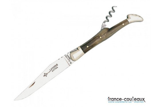 Couteau pliant en corne blonde - Lame 12 cm
