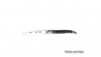Couteau Laguiole 12 cm manche facon corne noir G. David