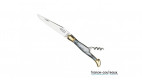 Véritable couteau Laguiole manche en corne G. David - 12 cm.