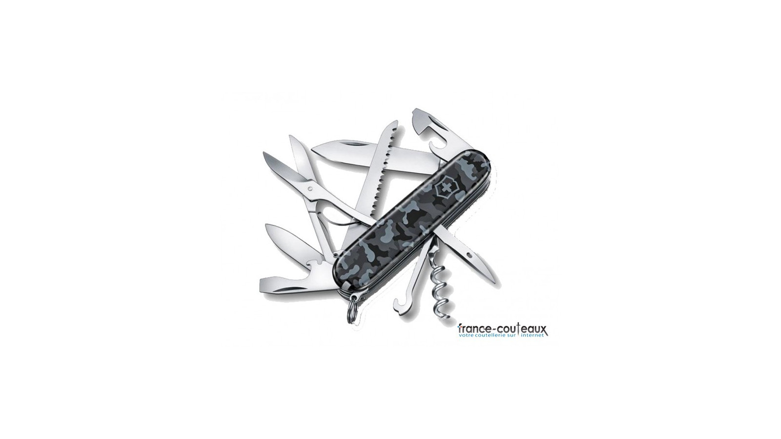 Couteau de poche CAMO HUNT - Une main - Virginia VI8297
