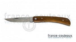 Couteau pliant manche bois foncé lame 9 cm