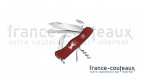Couteau suisse Victorinox Hunter manche rouge avec motif Chevreuil
