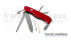 Couteau Suisse Victorinox Forester rouge 8 outils, 12 fonctions.