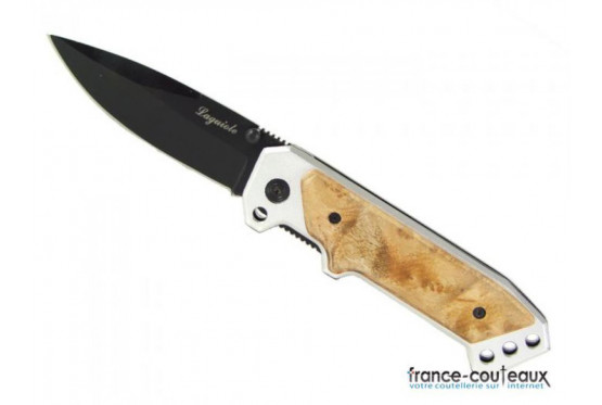 Couteau Laguiole lame noire avec clip de ceinture