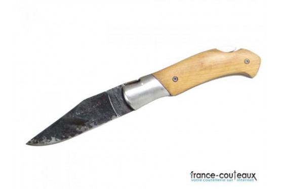 Couteau Laguiole brut de forge - manche en bois clair