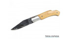 Couteau Laguiole brut de forge - manche en bois clair