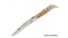 Couteau pliant Laguiole - manche en bois  - lame 10 cm