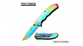 Couteau pliant à ouverture assistée Tac-force Speedster rainbow