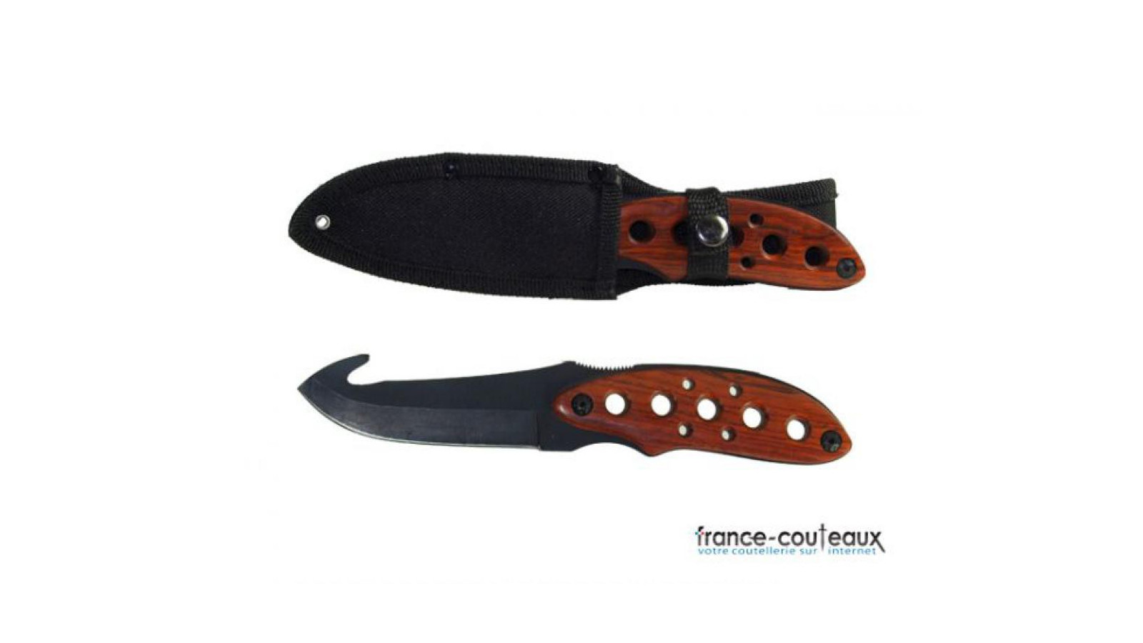 Couteau Shark Mousqueton - Noir