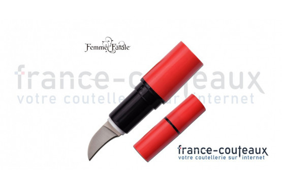 Rouge à lèvre de défense avec lame cachée couleur aux choix