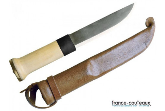 Couteau poignard de chasse basique manche en bois long