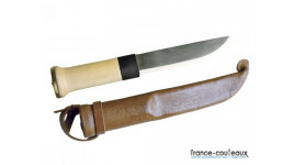 Couteau poignard de chasse basique manche en bois Lapon Court