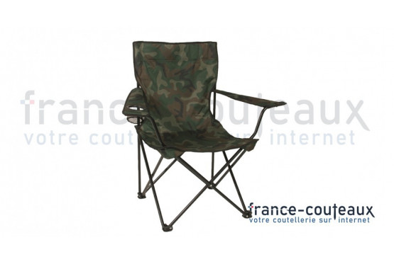 Siège relax pliable de chasse camouflage Woodland