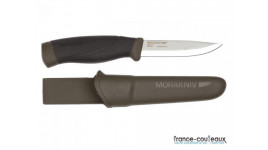 Poignard Companion Heavy Duty Noir Vert - Morakniv lame carbone