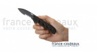 Couteau pliant CRKT M21 lame noir anodisée mixte