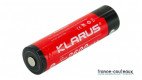 Batterie Klarus 18650 rechargeable de 2600mAh 3.7V