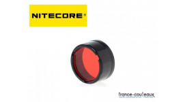 Filtre rouge Nitecore pour lampe de poche diametre 25 mm