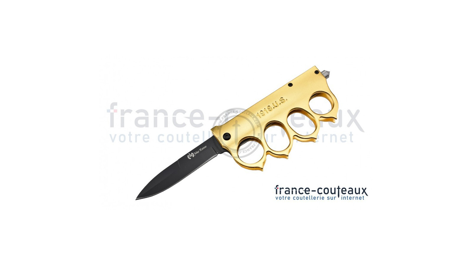 Max knives Poing américain motif menottes PA28 - Armurerie Centrale