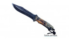 Couteau de combat de 30 cm Kyu Line avec une lame finition "stonewashed"