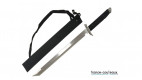 Sabre ninja 69 cm en acier inoxydable avec manche en cordelette
