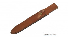 Dague de chasse à servir lame 28 cm avec étui en cuir