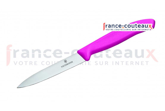 Couteau office Victorinox lame 10 cm Manche rose