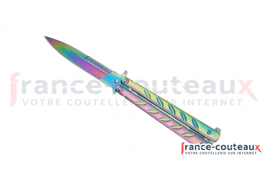 Couteau de chasse damas rainbow MTech USA