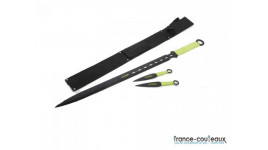 Machette avec deux Kunais Zombie