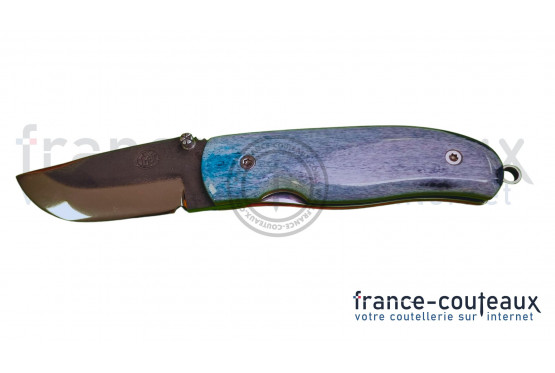 Couteau CITADEL Chantha en Os de Chameau bleu.