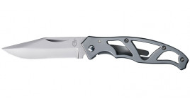 Couteau GERBER Paraframe Mini avec clip en Gris argent.
