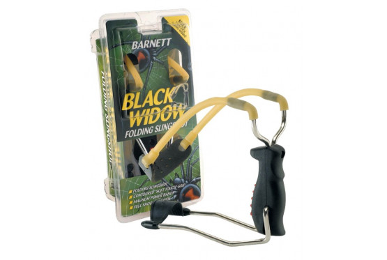 Fronde Black Widow lance pierre et bille Barnett.
