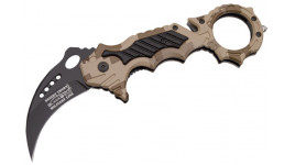 Couteau pliant Karambit Desert Thorn Black field