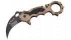 Couteau pliant Karambit Desert Thorn Black field