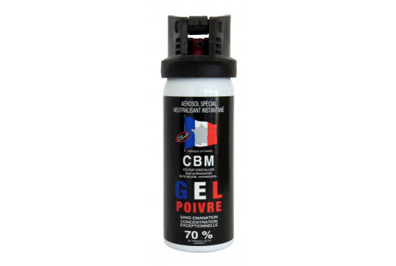 CBM Gel Poivre CS+P - Bombe Lacrymogène 50 ml