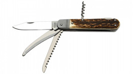 Couteau de chasse Mikov corne de cerf 4 pièces.