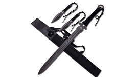 Epée fantasy sword defender + 2 kunais de lancer.