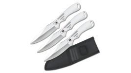 Ensemble de 3 couteau de lancer Perfect Point Chrome spider